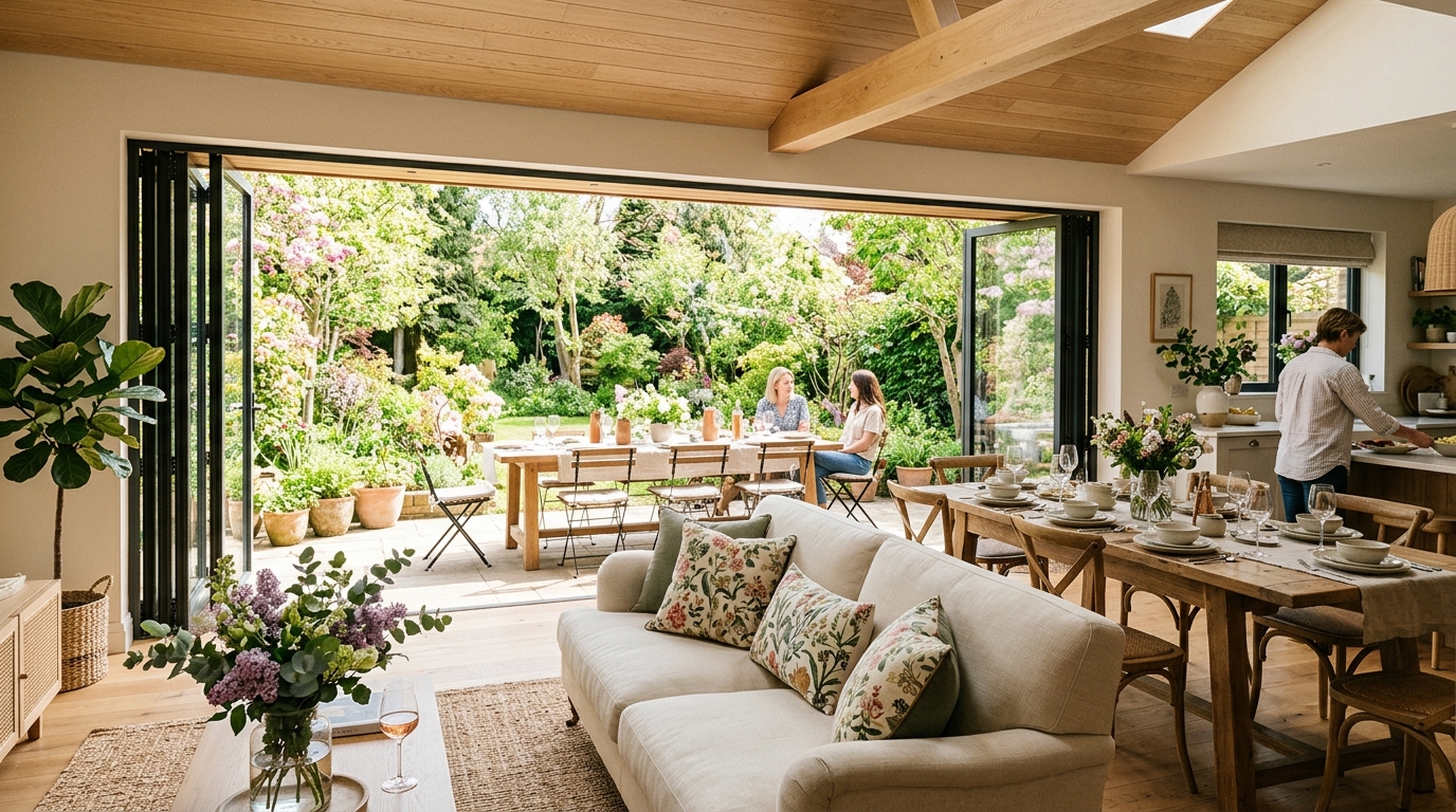 How to Use AI to Design a Seamless Indoor-Outdoor Flow for Spring Hosting