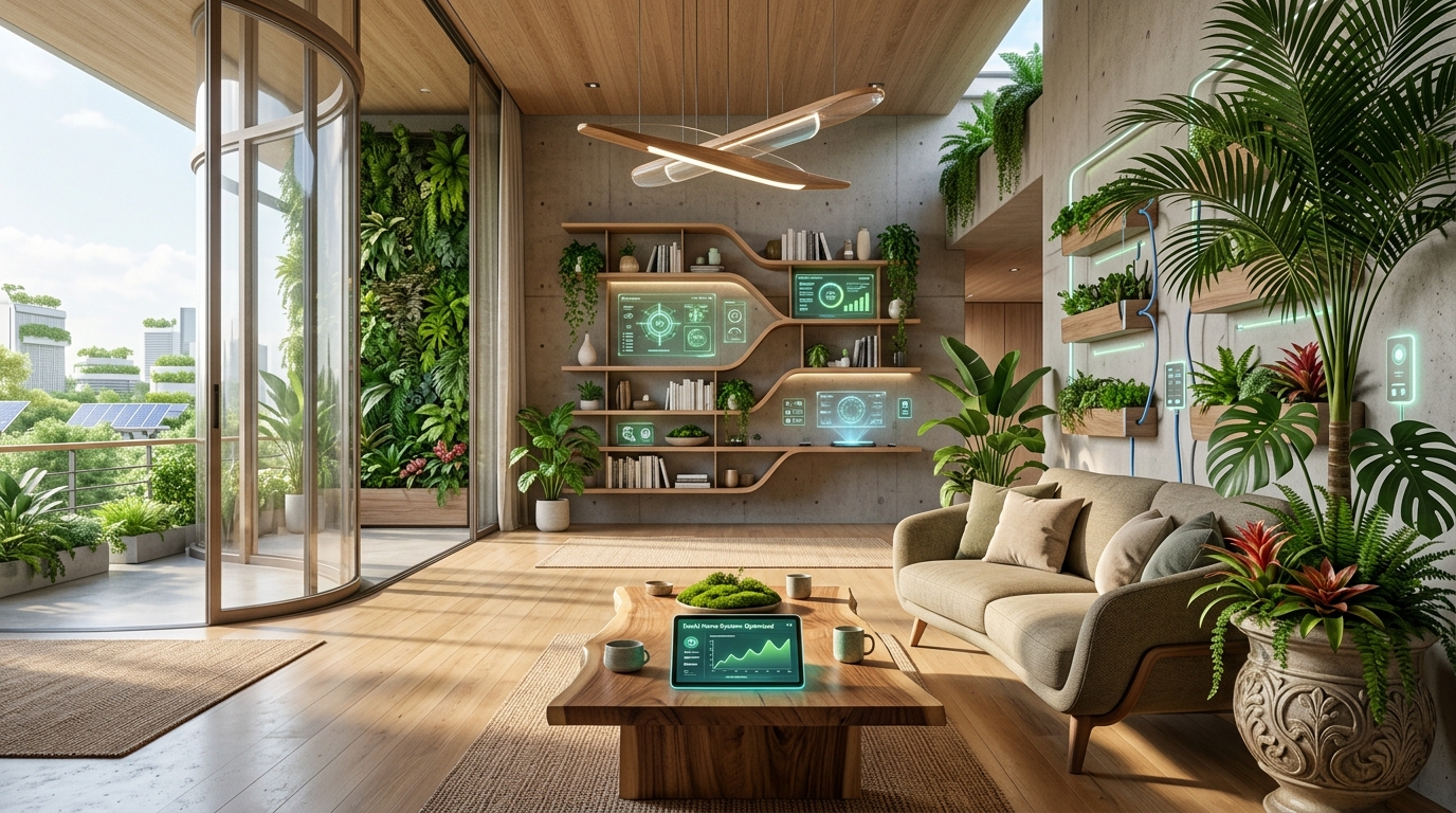 Solarpunk Interior Design: The Future of Sustainable AI-Driven Aesthetics