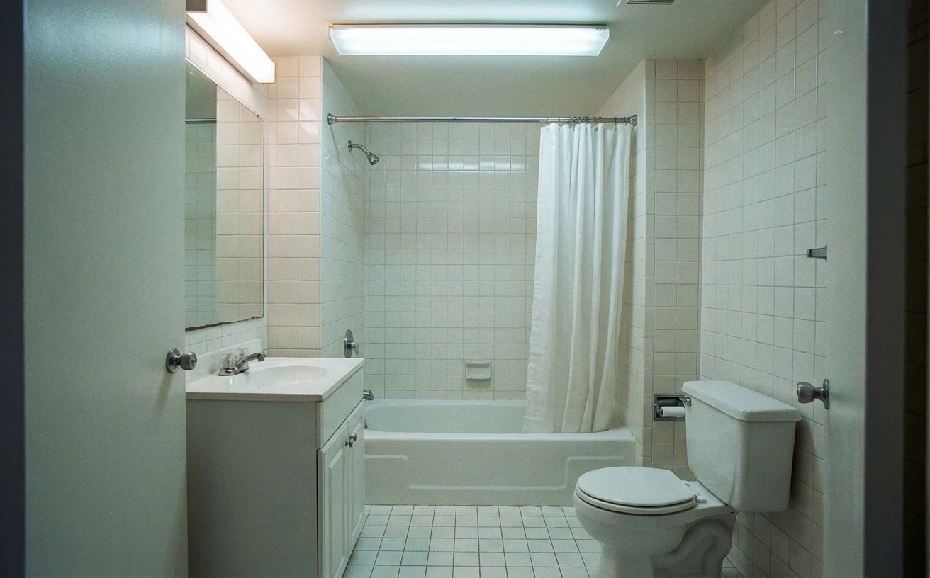Bathroom before AI redesign